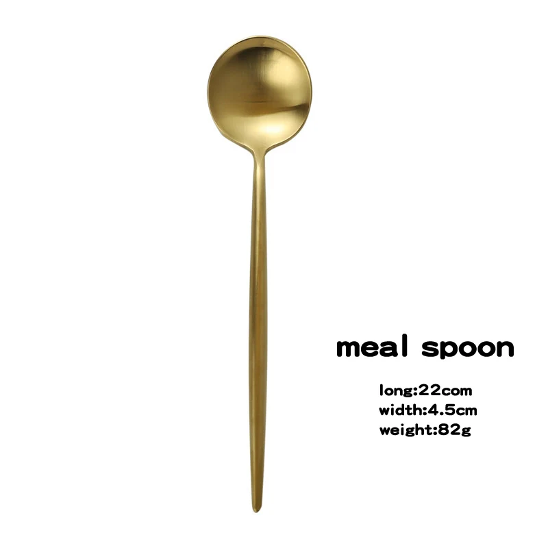 golden spoon Столового серебра западные столовые приборы, 18/10 Нержавеющая сталь вилка Посуда, Ножи вилка ложка, чайная ложка, столовые приборы, можно мыть в посудомоечной машине - Цвет: golden spoon