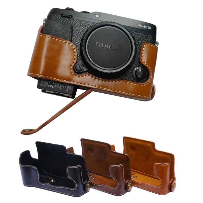 Чехол для фотоаппарата FujiFilm XE3 из искусственной кожи XE2 XE1 X E3 E2 SLR|Сумки