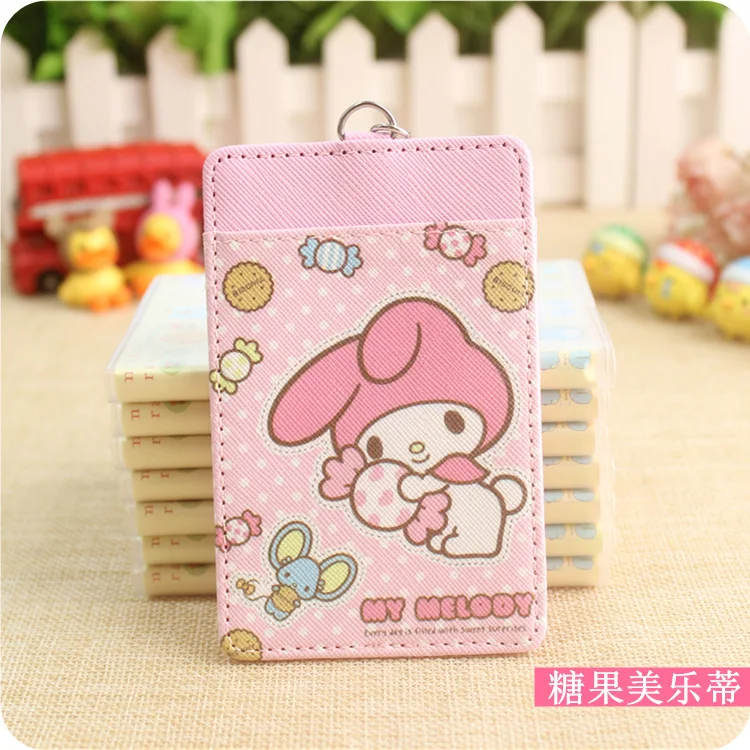 1 шт. мультфильм my melody little, две звезды, искусственная кожа, карта для кредитных карт, автобусная карта, коллекция для девочек