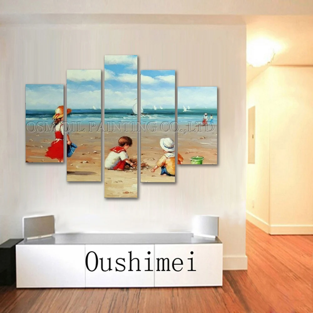 5 панелей для рисования маслом на холсте детской комнаты | Дом и сад