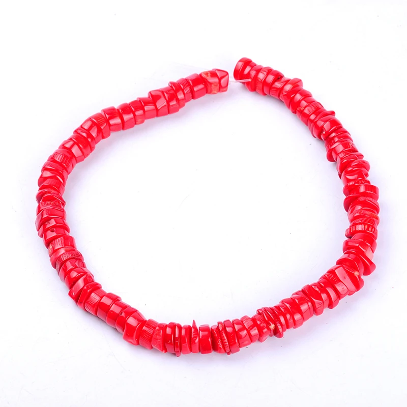 1 упак./лот высокое качество нестандартные круглые красные коралловые бусины