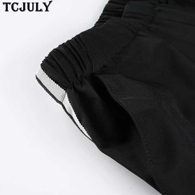 Женские камуфляжные штаны TCJULY черные облегающие с высокой талией и карманами |