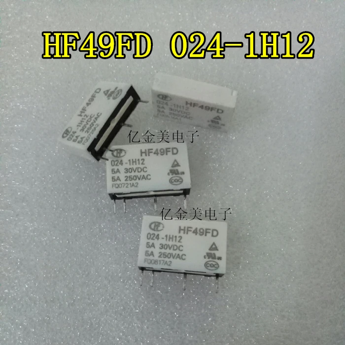 

Реле HF49FD 024-1H12 Новый 5A 4 pin HF49FD 024-1H12
