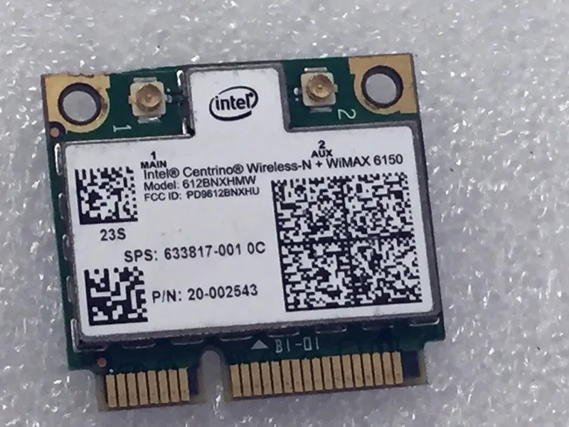 SSEA       Intel Advanced-N WiMAX 6150 612BNXHMW 300 / 802.11b/g/n   PCI-E   IBM