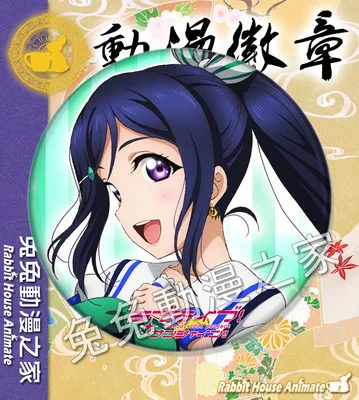 1 шт. 58 мм значок аниме Lovelive Sunshine! Aqours Tsushima Chika Yoshiko Kurosawa Dia значок на булавке брошь кавайный значок
