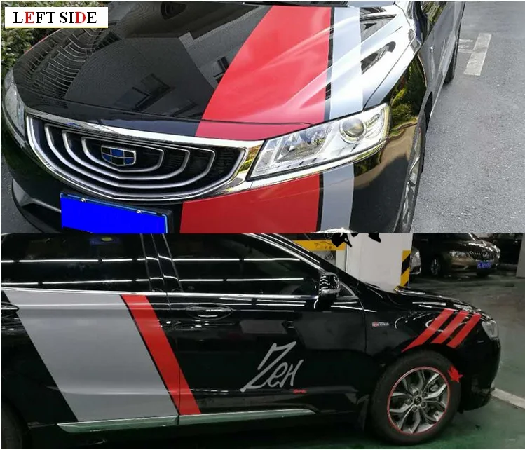 Левая сторона полная фотография Самостоятельная Настройка стайлинга автомобиля