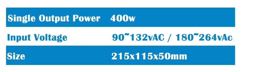 400 Вт переключатель источника питания Вход AC110v-220v выход 5 в 12 В 15 в 24 в 36 в 48 в 60 в 70 в DC источник питания для шагового двигателя с ЧПУ