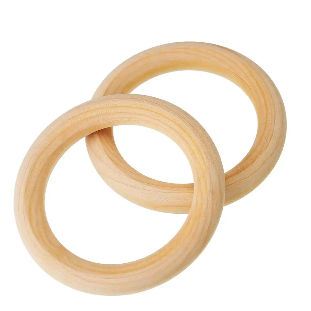 Кольца из натурального дерева хаки для поделок подвесок и соединителей 30/40/55/65/70