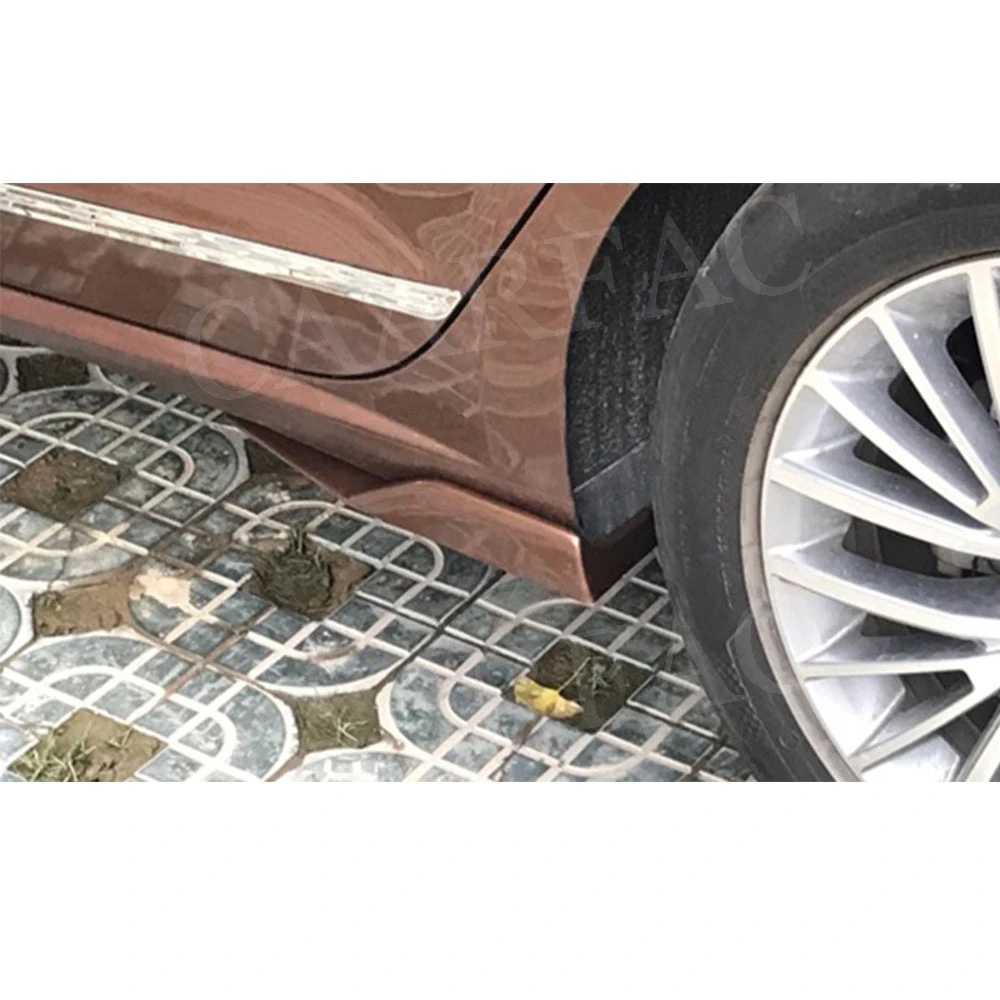 Автомобильный универсальный боковой порог крыльца Rocker Splitters Anti-Scratch Winglet Bumper Lip Trim Canard Aprons Wings 2PCS.