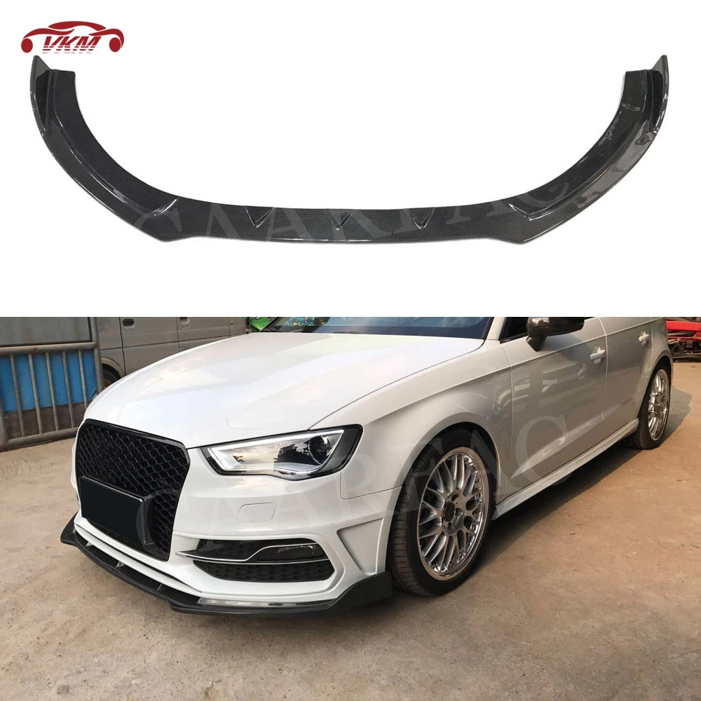 Передний спойлер из углеродного волокна для Audi A3 S3 Hatchback 2014 2016 (не стандартный не