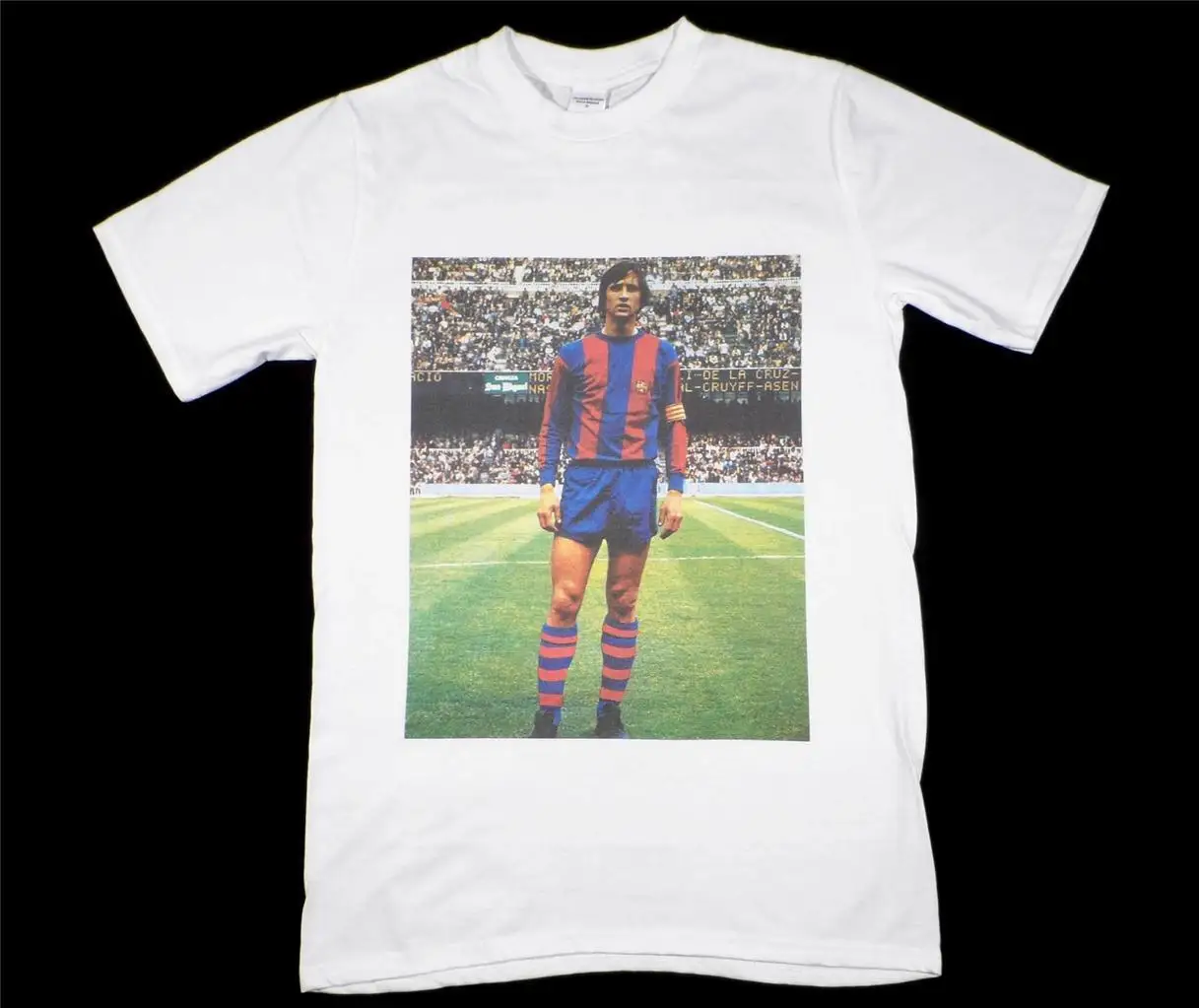 Johan Cruyff белая футболка размер Ajax Нидерланды Maradona Pele футбол крутая Повседневная