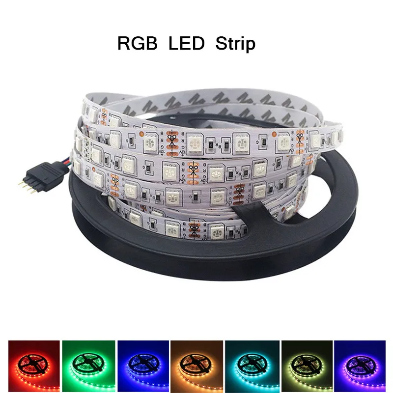 RGB Led strip RGB DC 12 В светодиодный светильник, водонепроницаемый 10 м 5 м RGBW RGBWW 5050 60 светодиодный s/M SMD неоновая лента, Светодиодная лента, диод, Wifi контроллер, набор - Emitting Color: RGB Led strip
