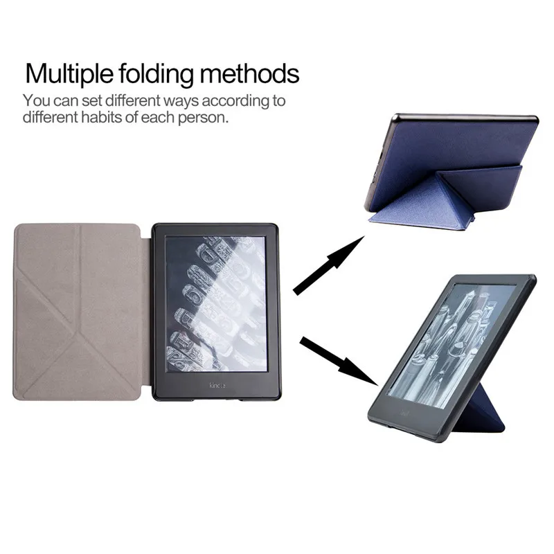 Чехол книжка из искусственной кожи с подставкой для нового Amazon Kindle Paperwhite 4 6