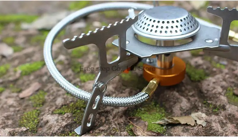 280G Camping stove Gas Stoves Portable Electronic ignition Outdoor Cooker Stove Split type Aotu | Спорт и развлечения