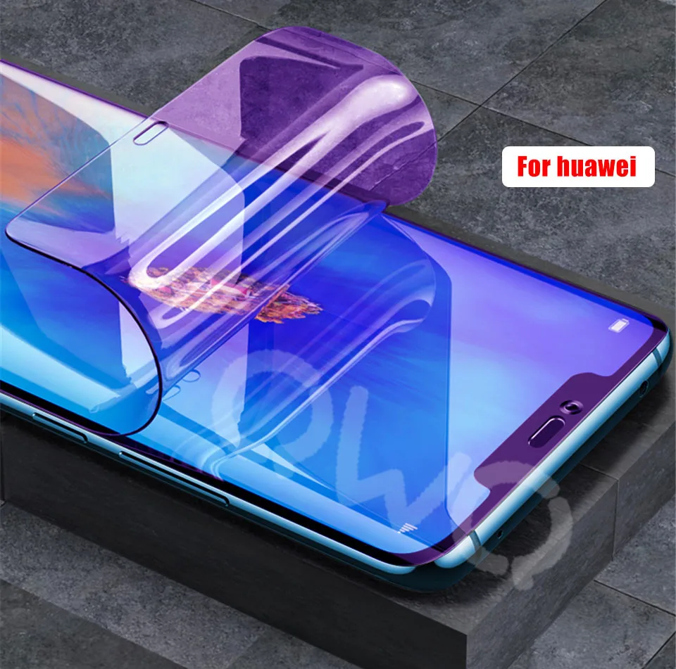 20D анти голубой свет гидрогель для huawei p 20 p30 P10 mate 20 10 Lite Pro протектор экрана для huawei p smart защитная пленка