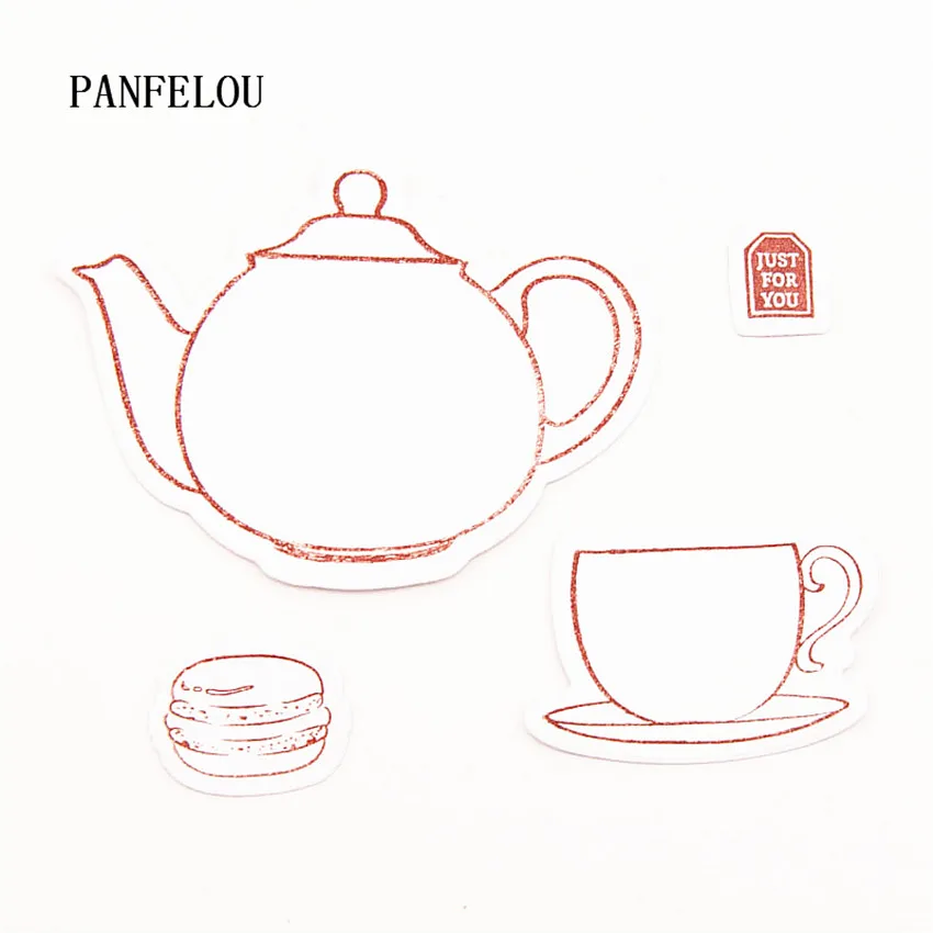 PANFELOU фантазийный чайный набор прозрачный силиконовый штамп/печать для DIY
