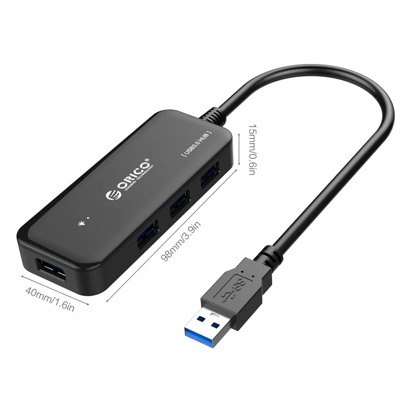Концентратор ORICO с 4 портами USB 3 0 и поддержкой OTG|USB-хабы| |
