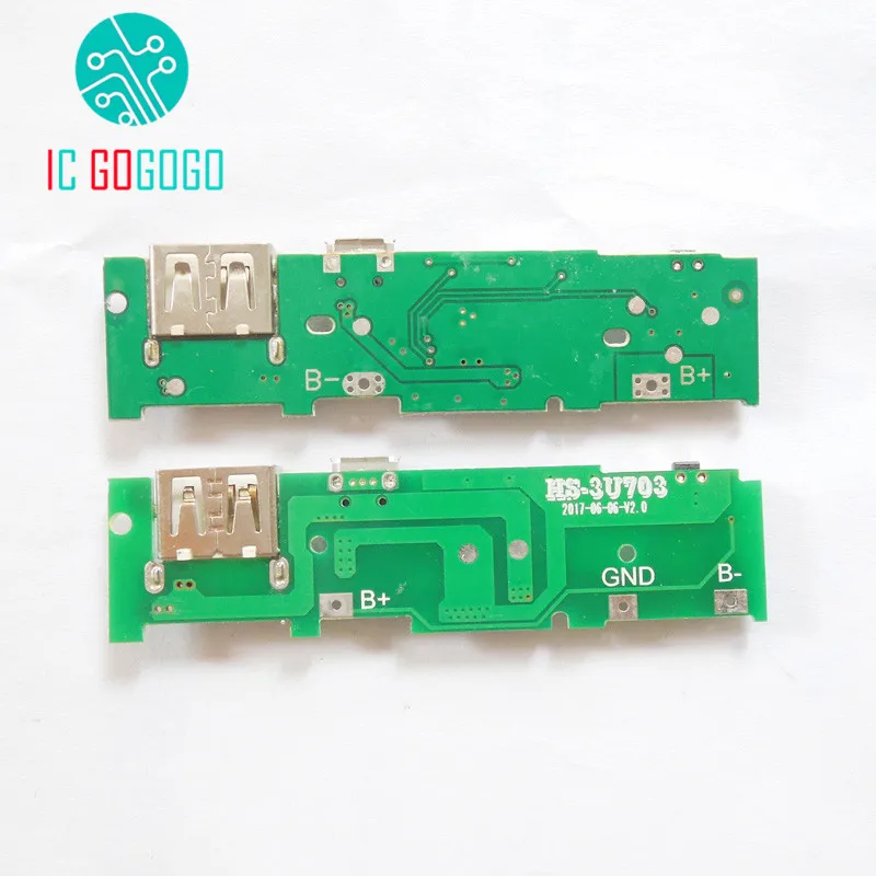 5 В 1A Мощность банк Зарядное устройство модуль зарядки плате Step Up Повышение для