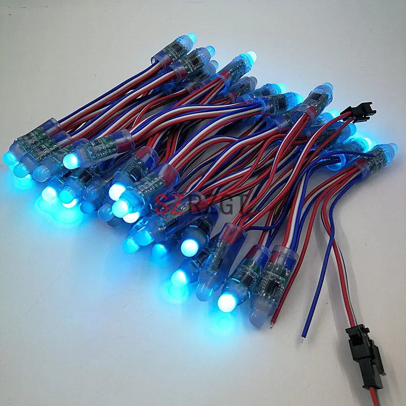 50 шт./Лот 12 мм WS2811 2811 IC RGB светодиодный модуль Водонепроницаемая гирлянда DC5V/12V