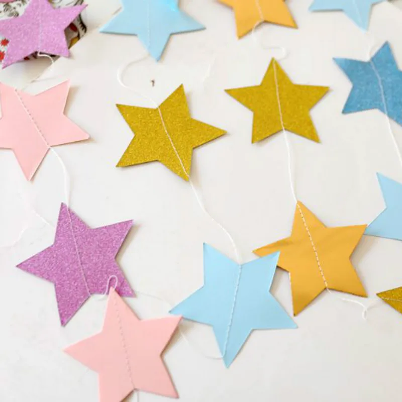 Золотой и серебристый порошок серый синий Звездный фон для детской комнаты