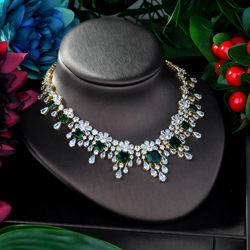 Женский комплект свадебных украшений hibrid из двух предметов с подвеской в форме