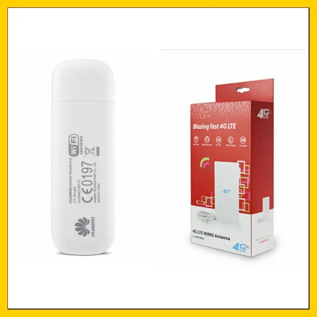 E8372 LTE wifi модем E8372H 608 4G usb ключ + усилитель Сигнала Антенна с 2 м кабелем двойной
