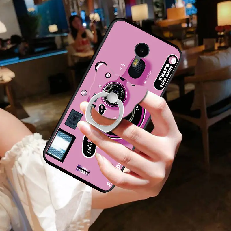 Meizu M6 5.2 inch Case Creative Painted TPU Silicone With Bracket Ring All Inclusive For Phone #VA | Мобильные телефоны и
