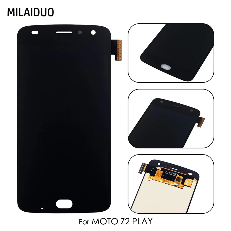 AMOLED для Motorola Moto Z2 Play XT1070 ЖК дисплей кодирующий преобразователь сенсорного экрана