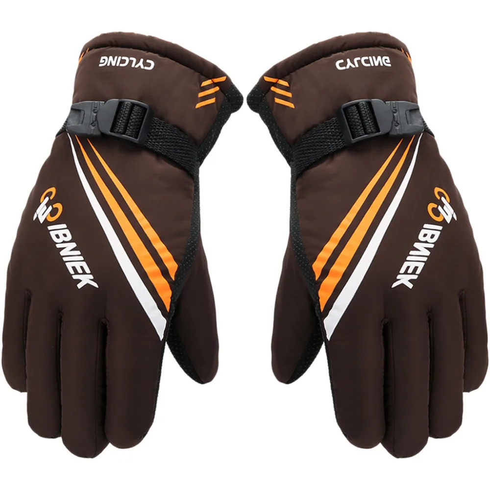 One Size Multicolor Men Winter Thermal Gloves Outdoor Motorcycle Riding Windproof Warm Non-slip Thicken Ski #3N23 | Спорт и