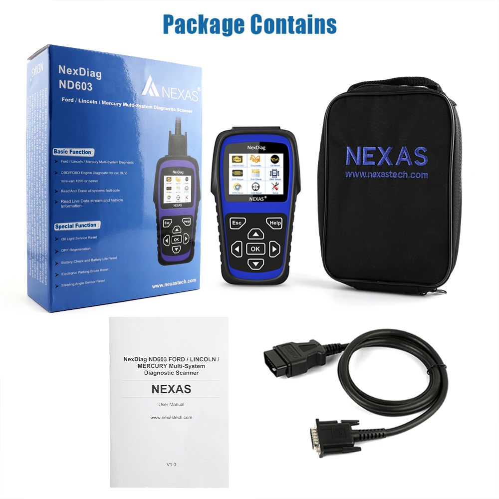 NEXAS NexDiag ND603 OBD2 инструмент диагностики профессиональный Автомобильный сканер для