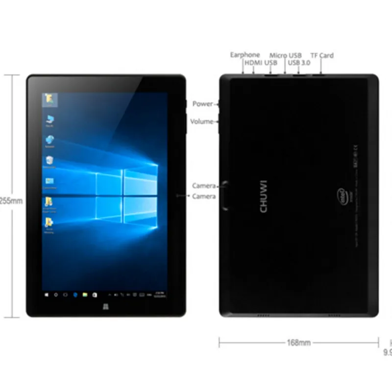 Chuwi hi10 таблетки 4 ГБ ram 64 диск windows 10 + android 5.1 Tablet PC Intel Cherry Trail Z8300 Дюймов HDMI |
