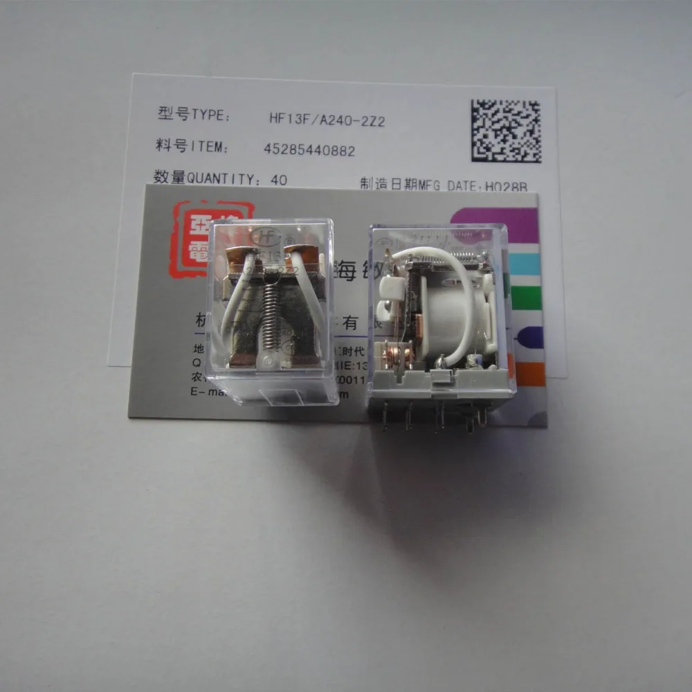 Бесплатная доставка Лот (5 шт./лот) 100% оригинальный новый HF HF13F-A240-2Z2 JQX-13F-A240-2Z2 220-240VAC