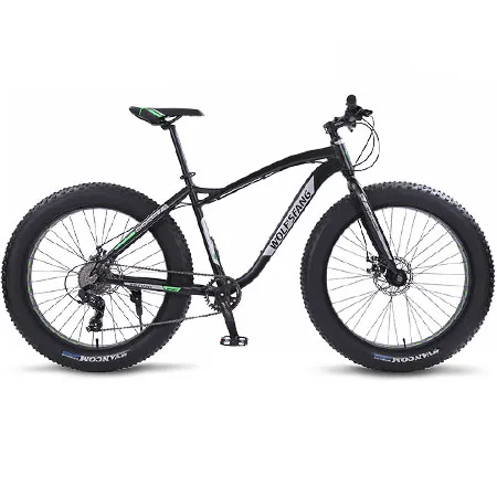black Wolf's fang, горный велосипед, шоссейный, Fat Bike, велосипеды со скоростью 26 дюймов, 8 скоростей, для мужчин, рама из алюминиевого сплава - Цвет: black