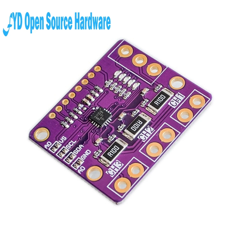 Модуль платы датчика тока I2C SMBUS INA3221 трехканальный шунт источник питания монитор