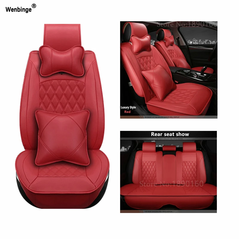 

Универсальные чехлы из искусственной кожи на автомобильные сиденья для seat LEON Ibiza Cordoba Toledo, Марбелья Terra RONDA, автомобильные аксессуары, автомобильные 3D наклейки