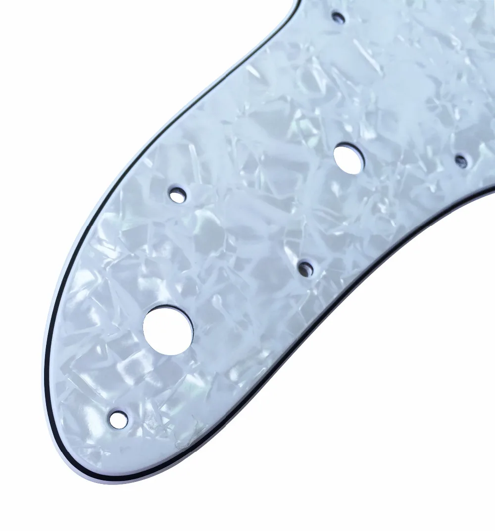 Pleroo Custom гитара pickgaurd Scratch Plate-для японской Jazzmaster Гитара Pickguard 4 слоя белый жемчуг |