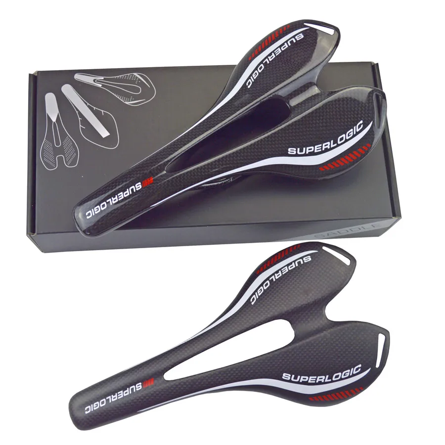 

Седло для шоссейного велосипеда superlogic, сиденье для горного велосипеда, карбоновое седло для велосипеда, сиденье для велосипеда, 275*143 3K глянцевое/матовое с коробкой