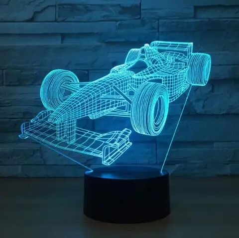 Model 11 Аниме Sonic The Hedgehog рисунок 3D светодиодный настольная лампа флэш-эффект 7 Красочные акриловые визуальную иллюзию светодиодные фонари USB дети ночник - Испускаемый цвет: Model 11