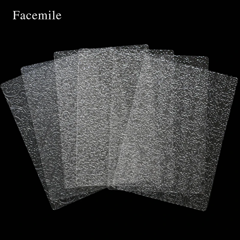 

Facemile 6 шт. для печенья, конфет, выпечки, различные цветочные текстурные листы, набор, текстурный коврик