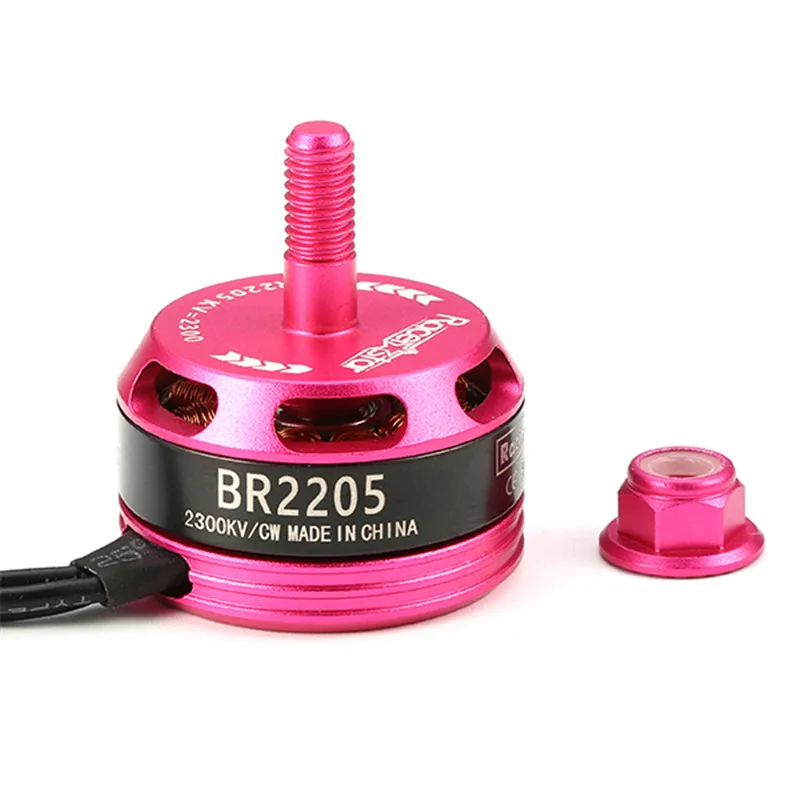 Racerstar Racing Edition 2205 BR2205 2300KV 2-4S бесщеточный двигатель CW CCW розовый для QAV250 ZMR250 260 RC