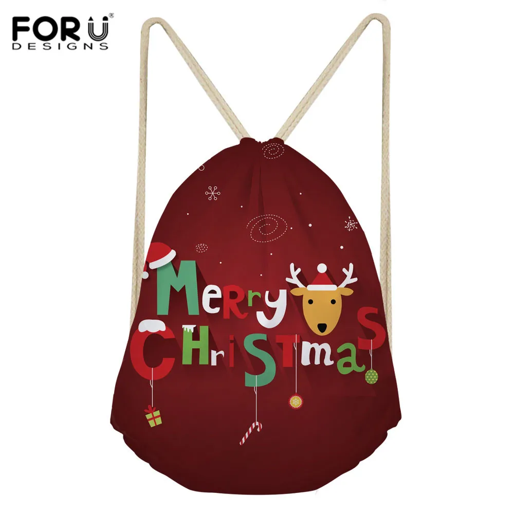 FORUDESIGNS/пляжная на кулиске мешки для упаковки заказ доступны рождественское