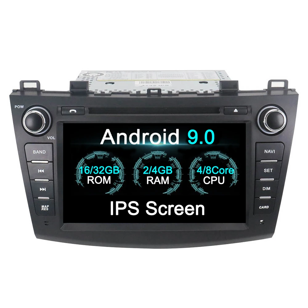 

android9.0 Radio Multimedia 2 din Video Player Navigation GPS For Mazda 3 2009 2010 2011 2012 Wifi Bluetooth IPS