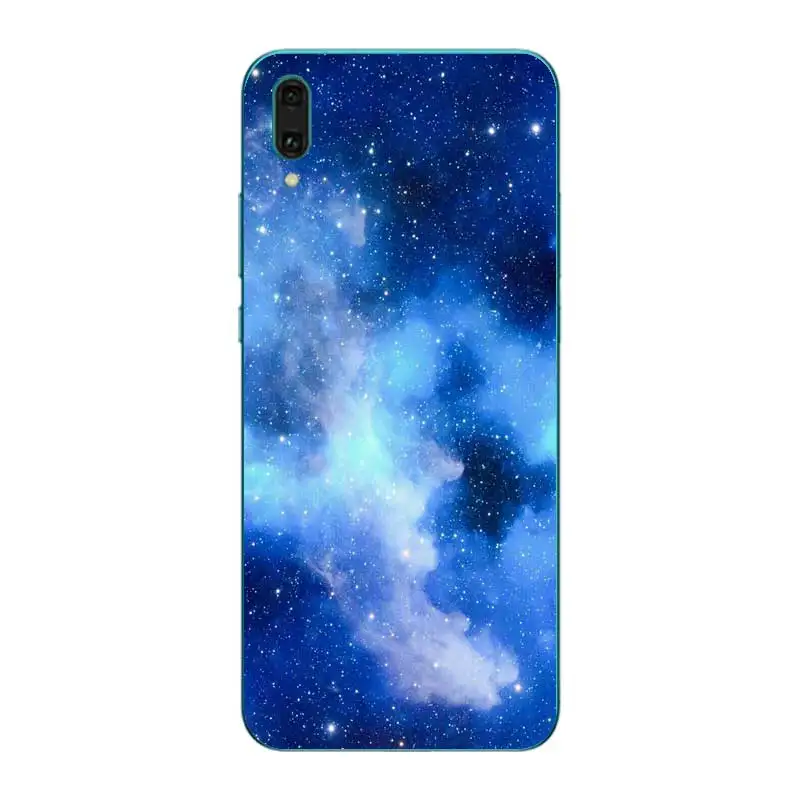 N395 небесно-Мягкий ТПУ силиконовый чехол для huawei Y5 Y6 Y7 Y9 премьер-профессионал 2017 2018