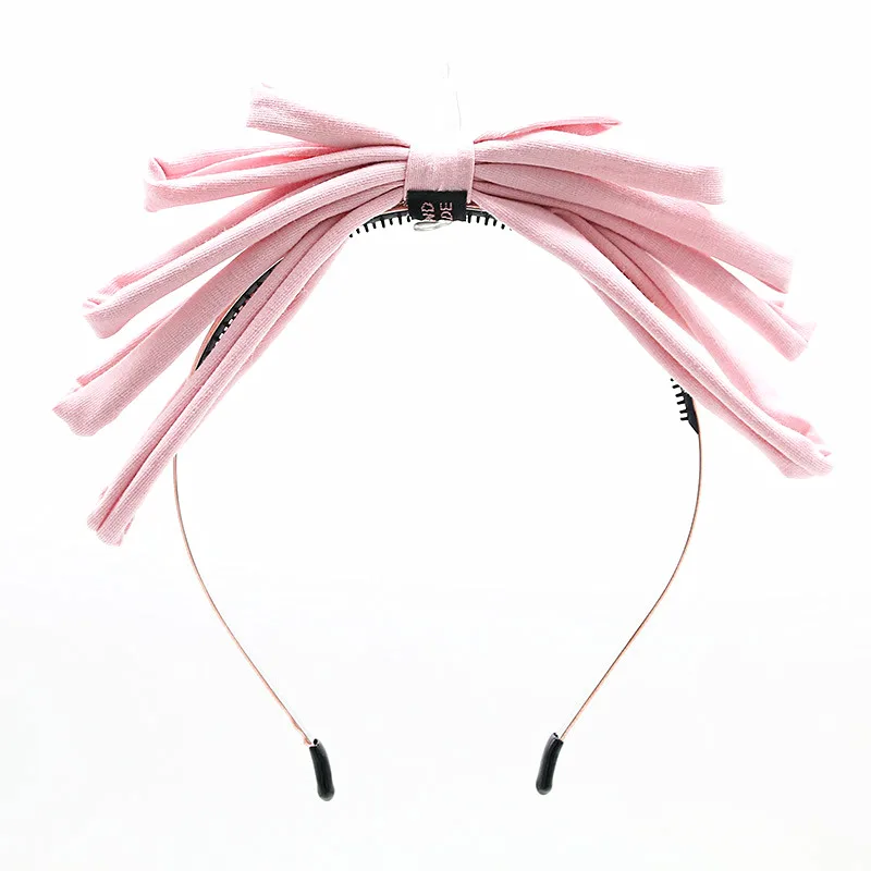 Женская Летняя трикотажная повязка на голову с бантом|fashion hair accessories|hair