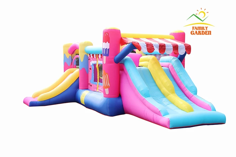 Новый дизайн надувной батут для мороженого замок перемычка с надувкой 750