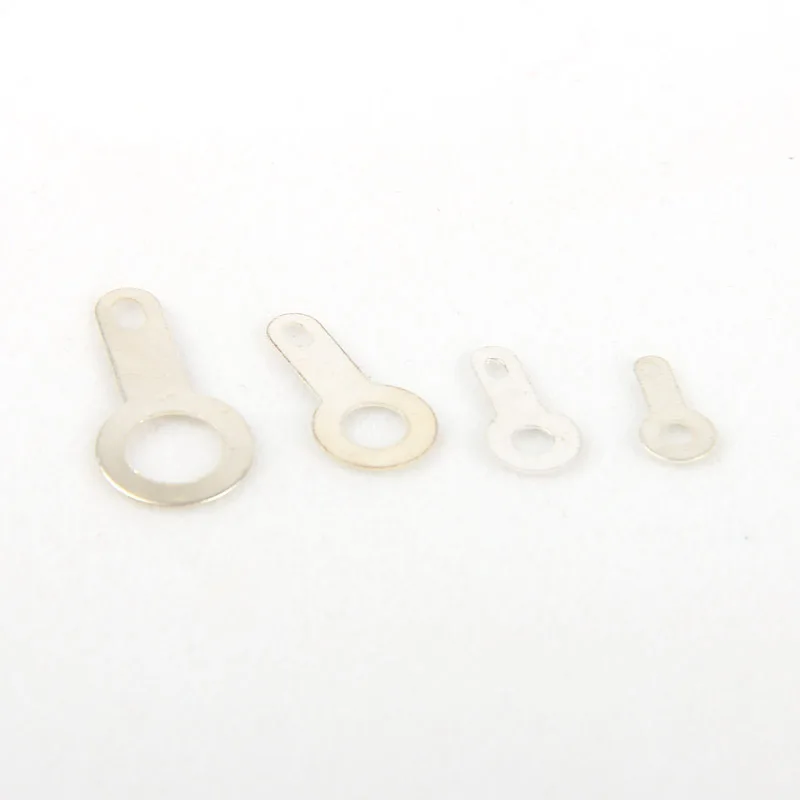 20Pcs M2.2-M6.2 Single Head Weld Plate With Silver Ear Line Washer Round Annular Welding Piece Metalworking Copper Wiring | Обустройство