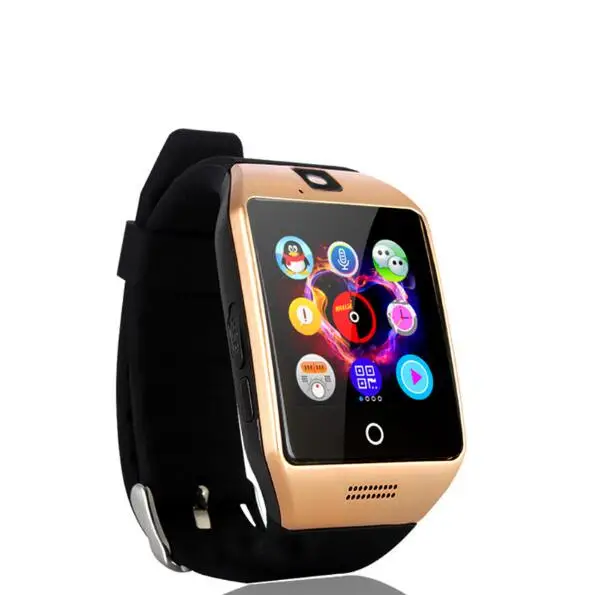 Мужские Смарт-часы Q18 30 шт. reloj Camera Facebook SMS MP3 Bluetooth умные часы с поддержкой sim-карты