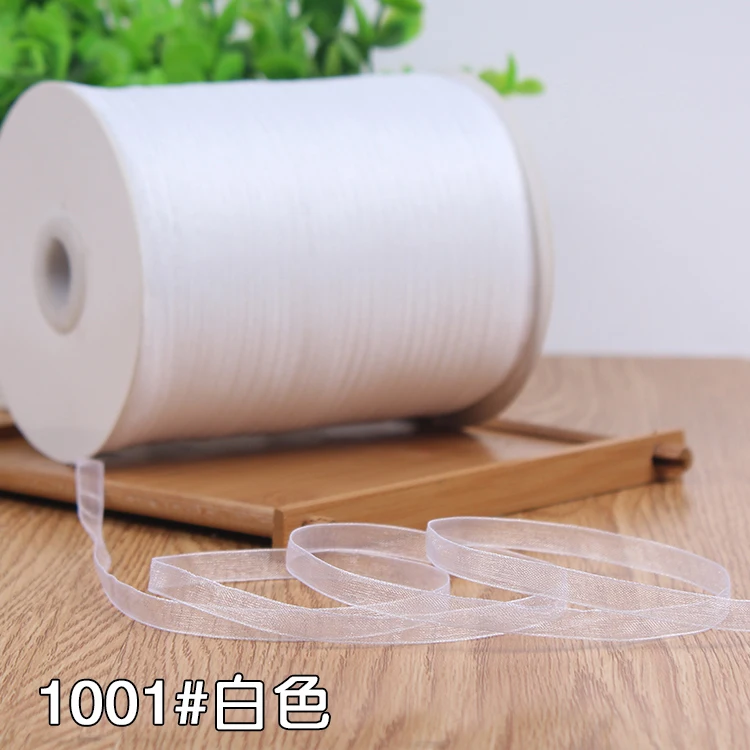 

(10 м/лот) 6 мм белая шифоновая лента из органзы для одежды Ткань для шитья DIY подарочная упаковка свадебные декоративные ленты для вечеринок
