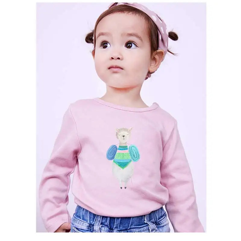 Prajna Мультфильм Альпака животные патчи железо на переводе печать для одежды милые