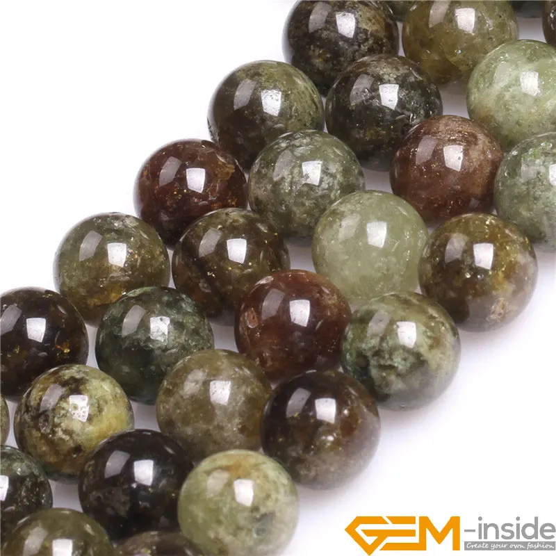 Круглые бусины Tsavorite Green из натурального камня для изготовления ювелирных